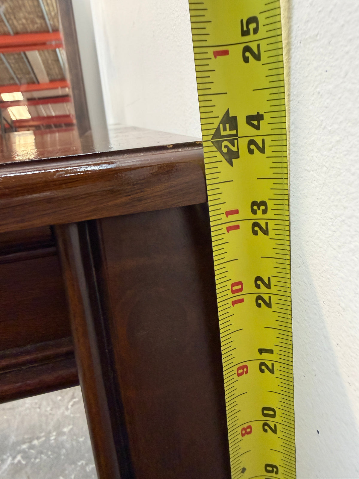 Cherry Veneer Square End Table with Cabriole Legs #2600