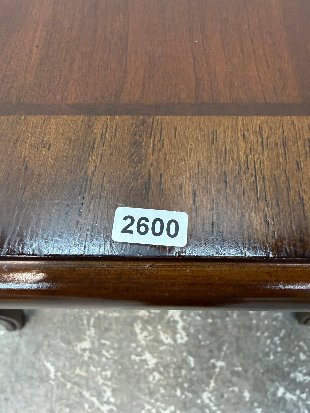 Cherry Veneer Square End Table with Cabriole Legs #2600