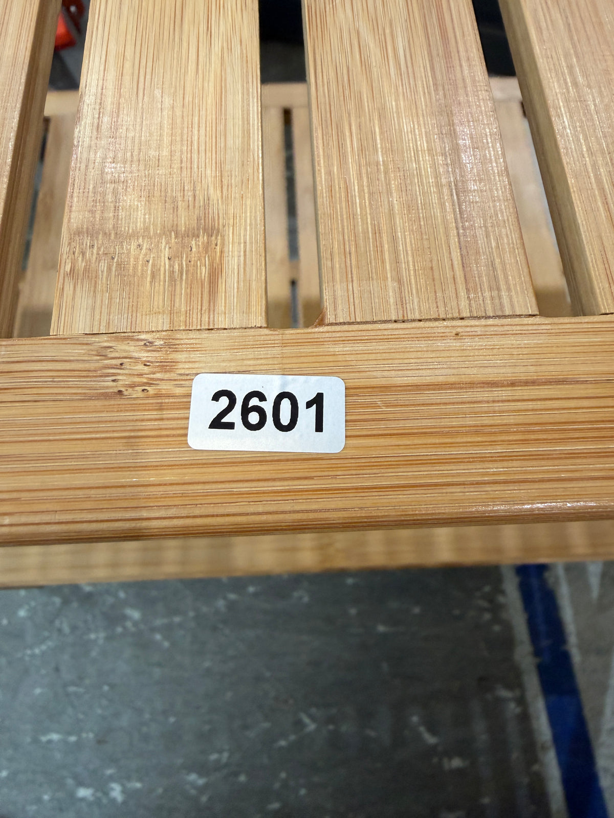 Bamboo Three-Tier Slatted Shelf Rack #2601