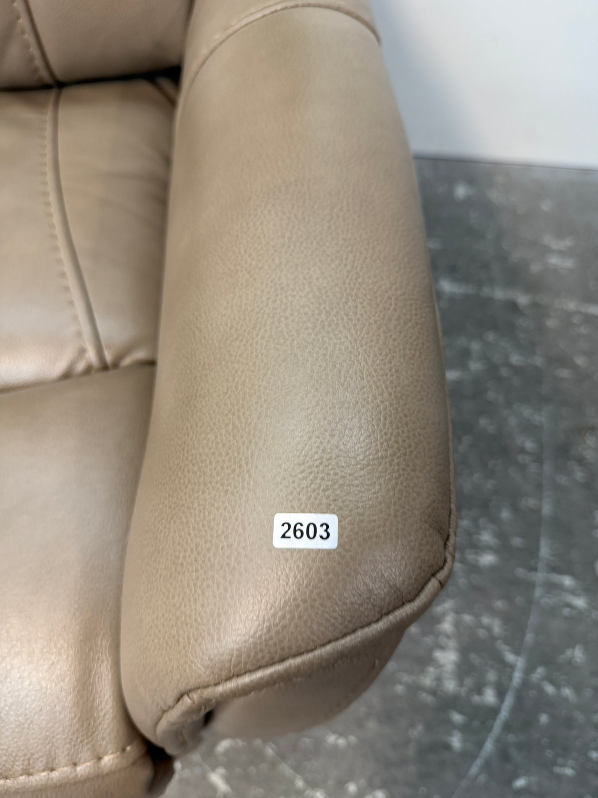Parker House Taupe Upholstered Manual Recliner #2603
