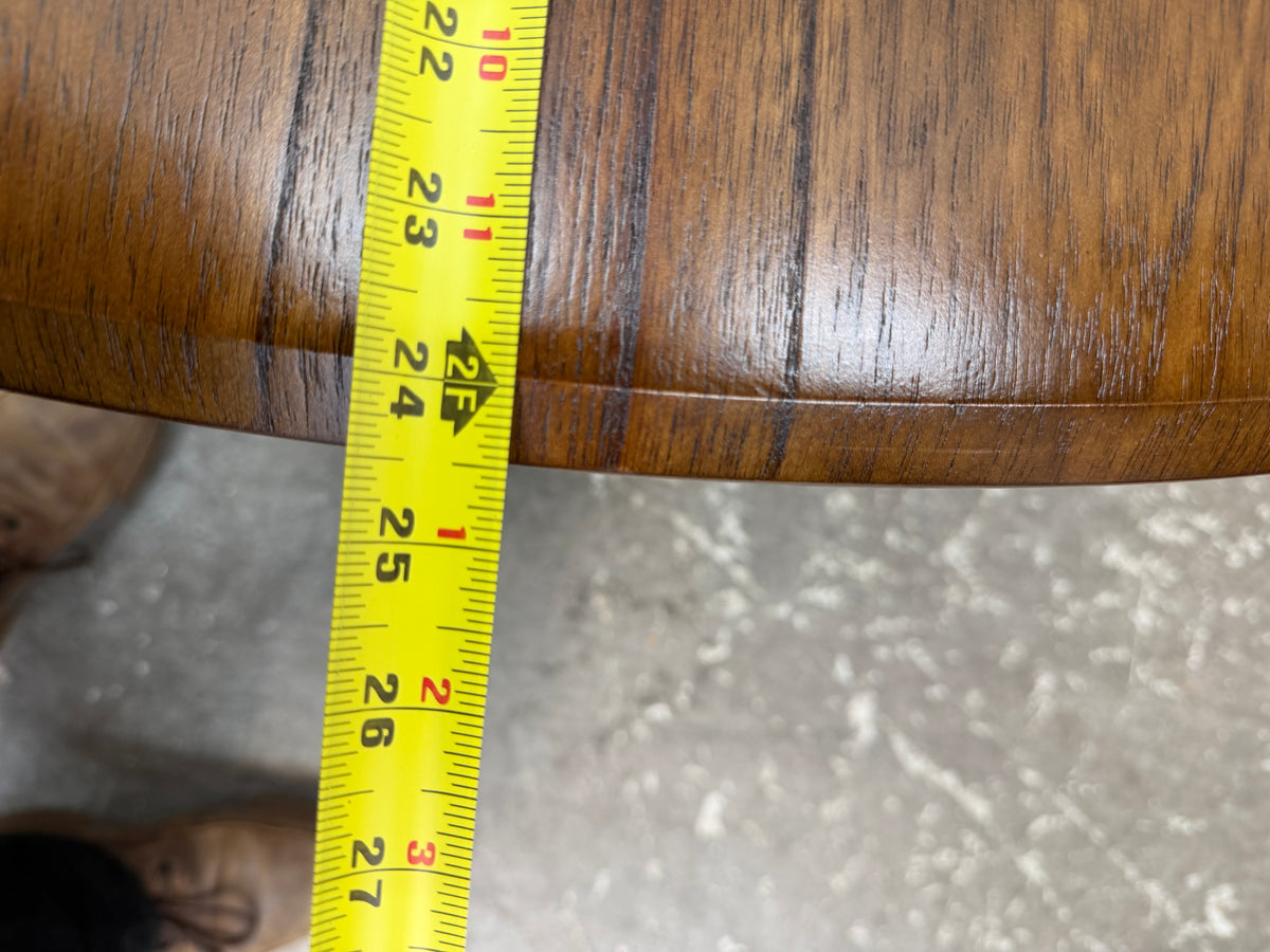 Walnut Finish Chairside End Table with Power Outlets #2604
