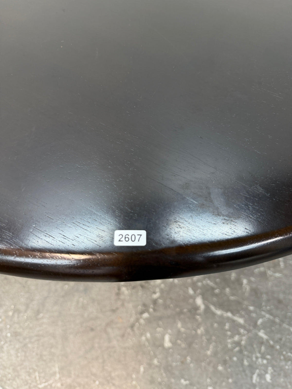 Espresso Round Pedestal Dining Table #2607