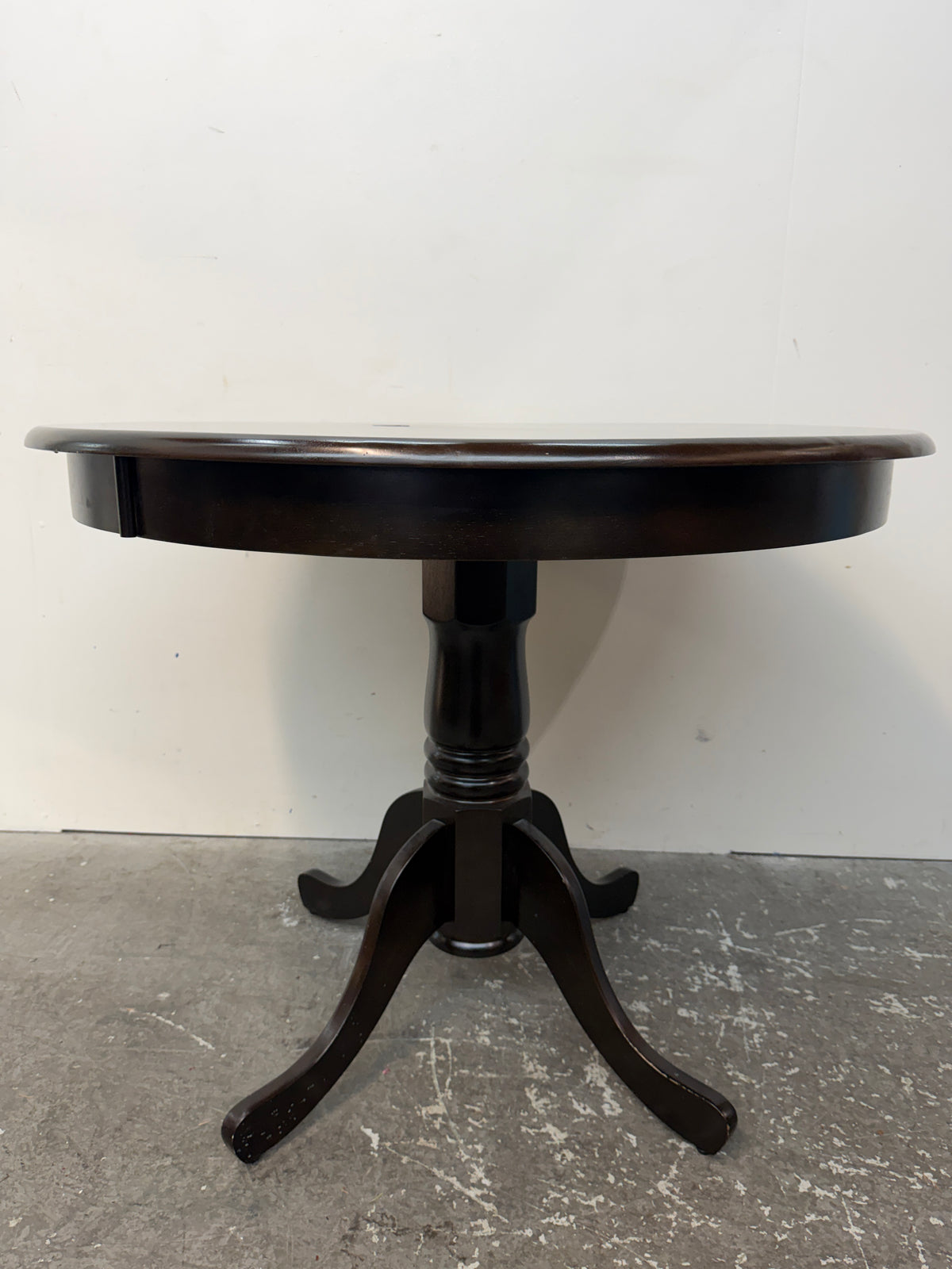 Espresso Round Pedestal Dining Table #2607