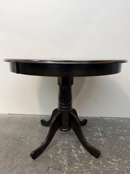 Espresso Round Pedestal Dining Table #2607