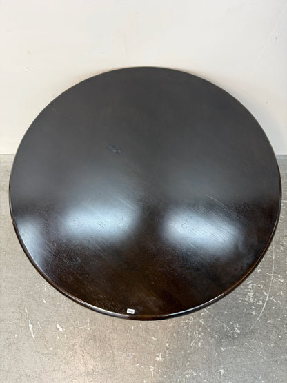 Espresso Round Pedestal Dining Table #2607