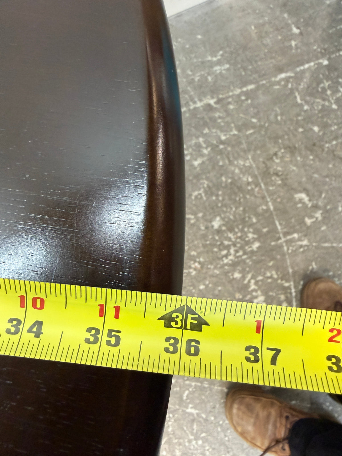 Espresso Round Pedestal Dining Table #2607