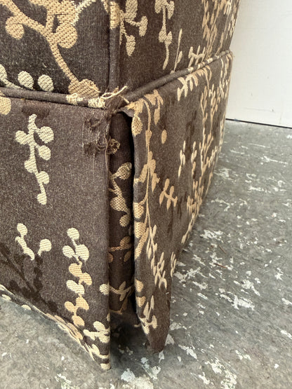 Sherrill Brown Branch Pattern Premiuim Upholstered Tub Chair #2608