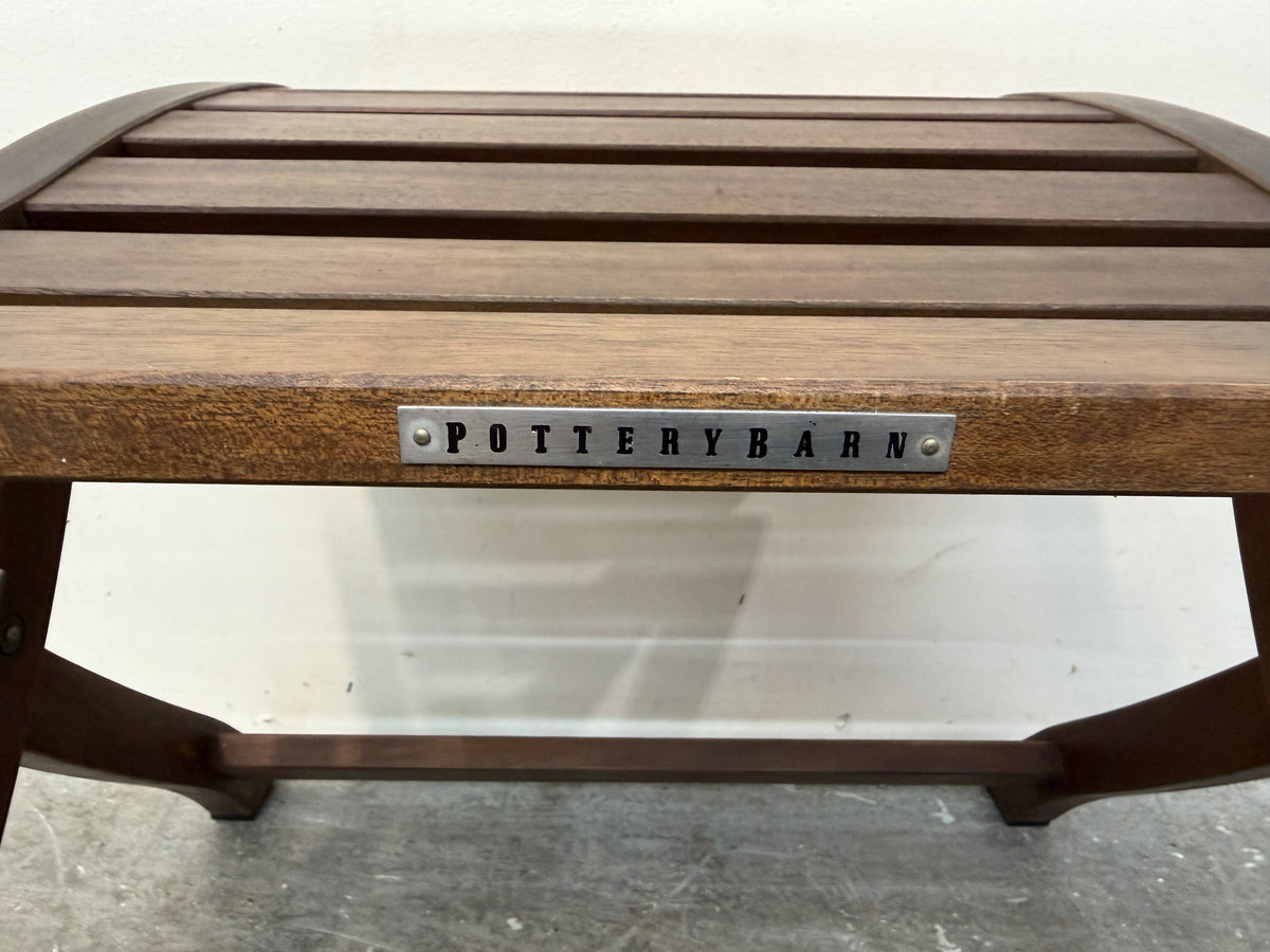 Pottery Barn Folding Round Bistro Table with Two Chairs #2611