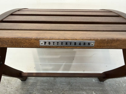 Pottery Barn Folding Round Bistro Table with Two Chairs #2611