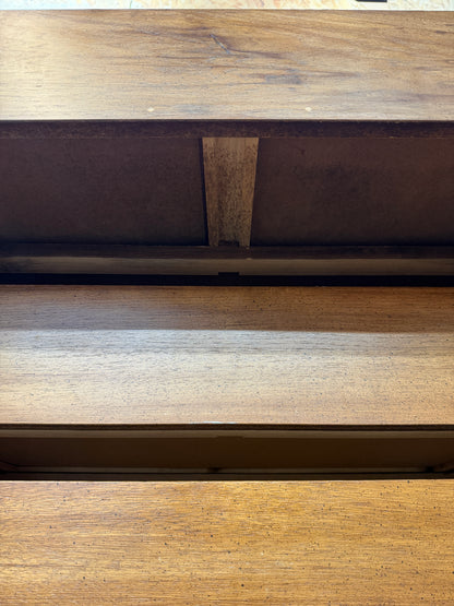 Vintage Oak Gentleman's Chest with Doors and Drawers #2612