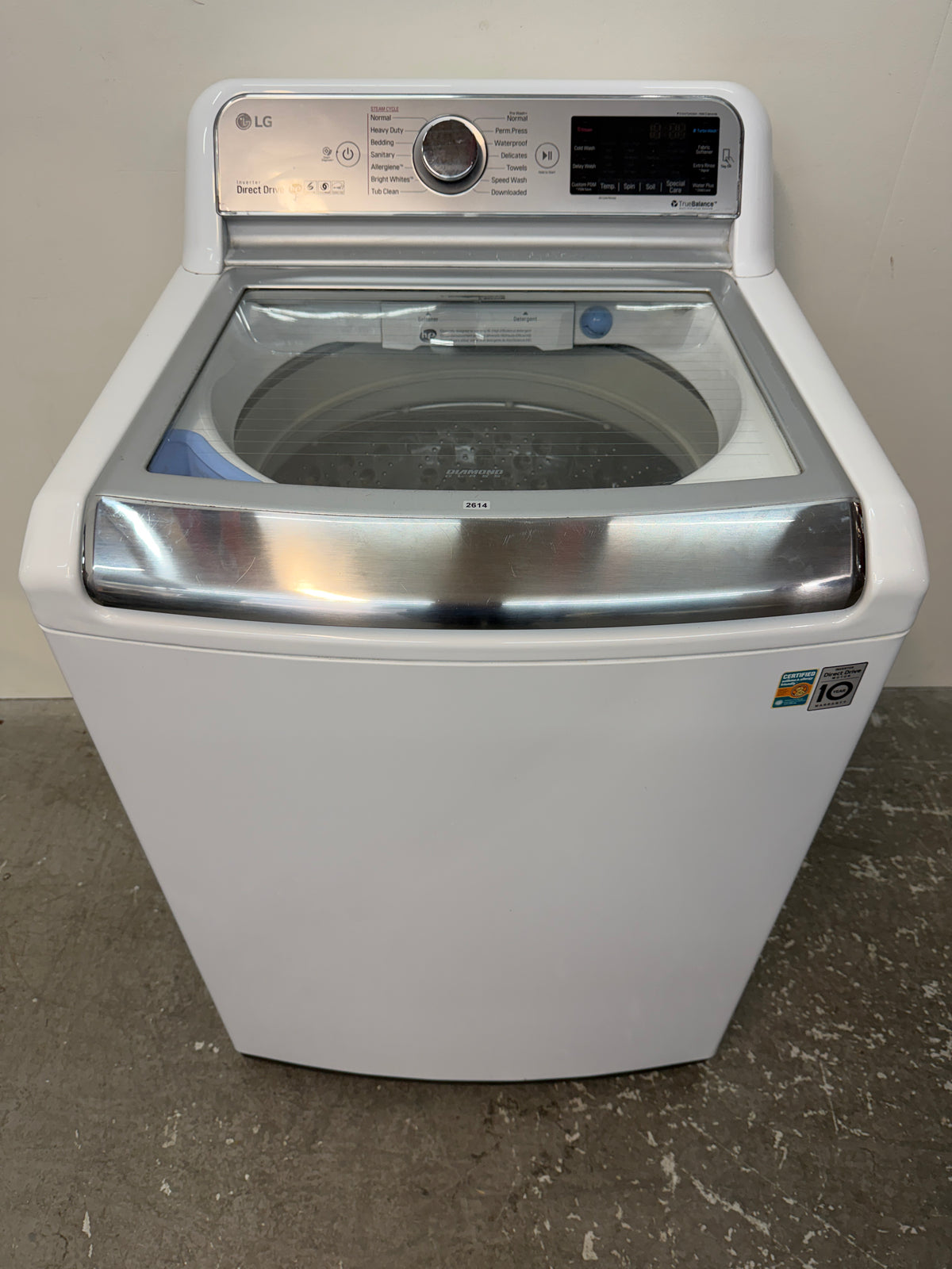 LG Top Load Washer with Steam and TurboWash #2614