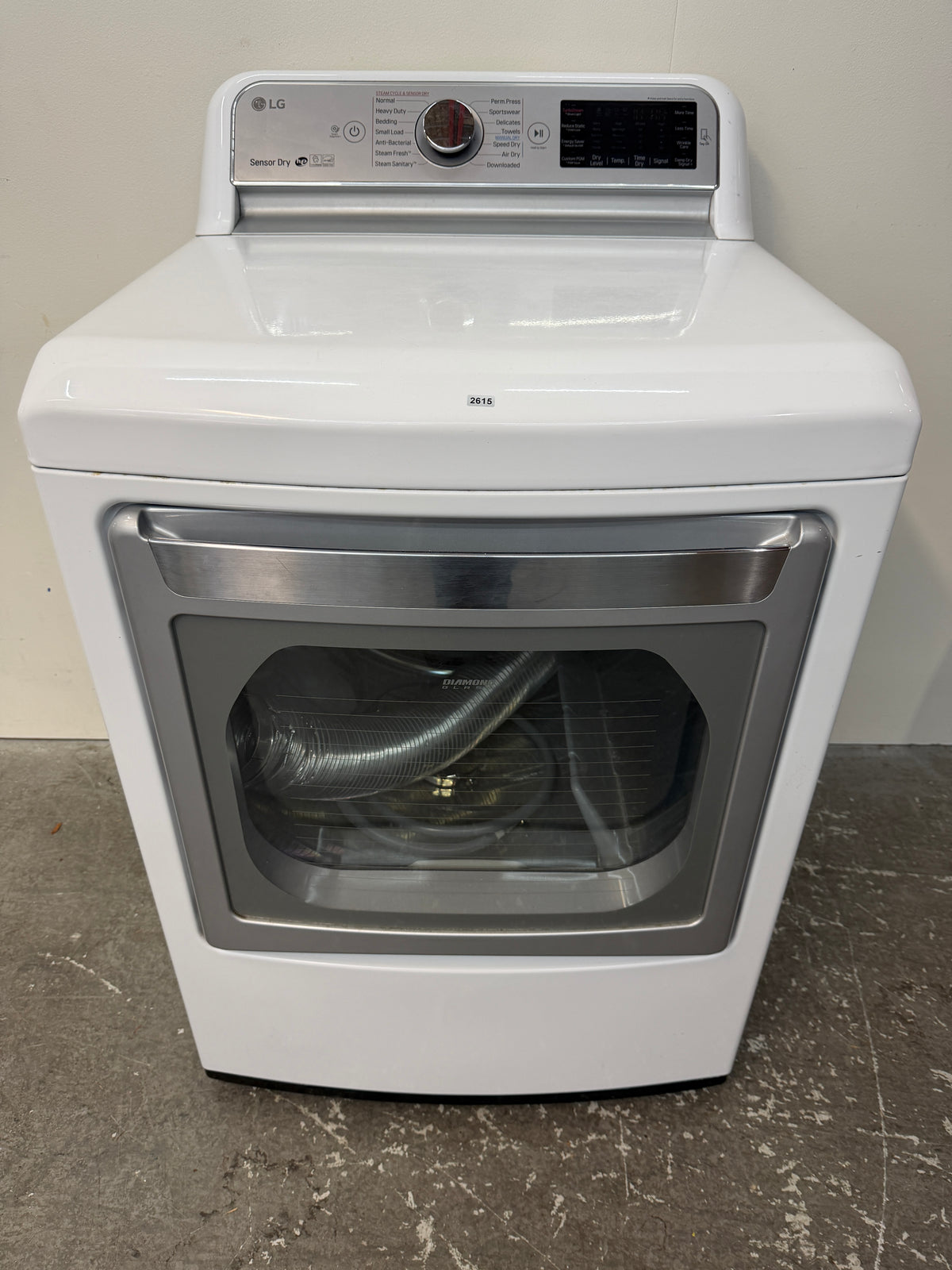 LG Electric Dryer with Sensor Dry and TurboSteam #2615