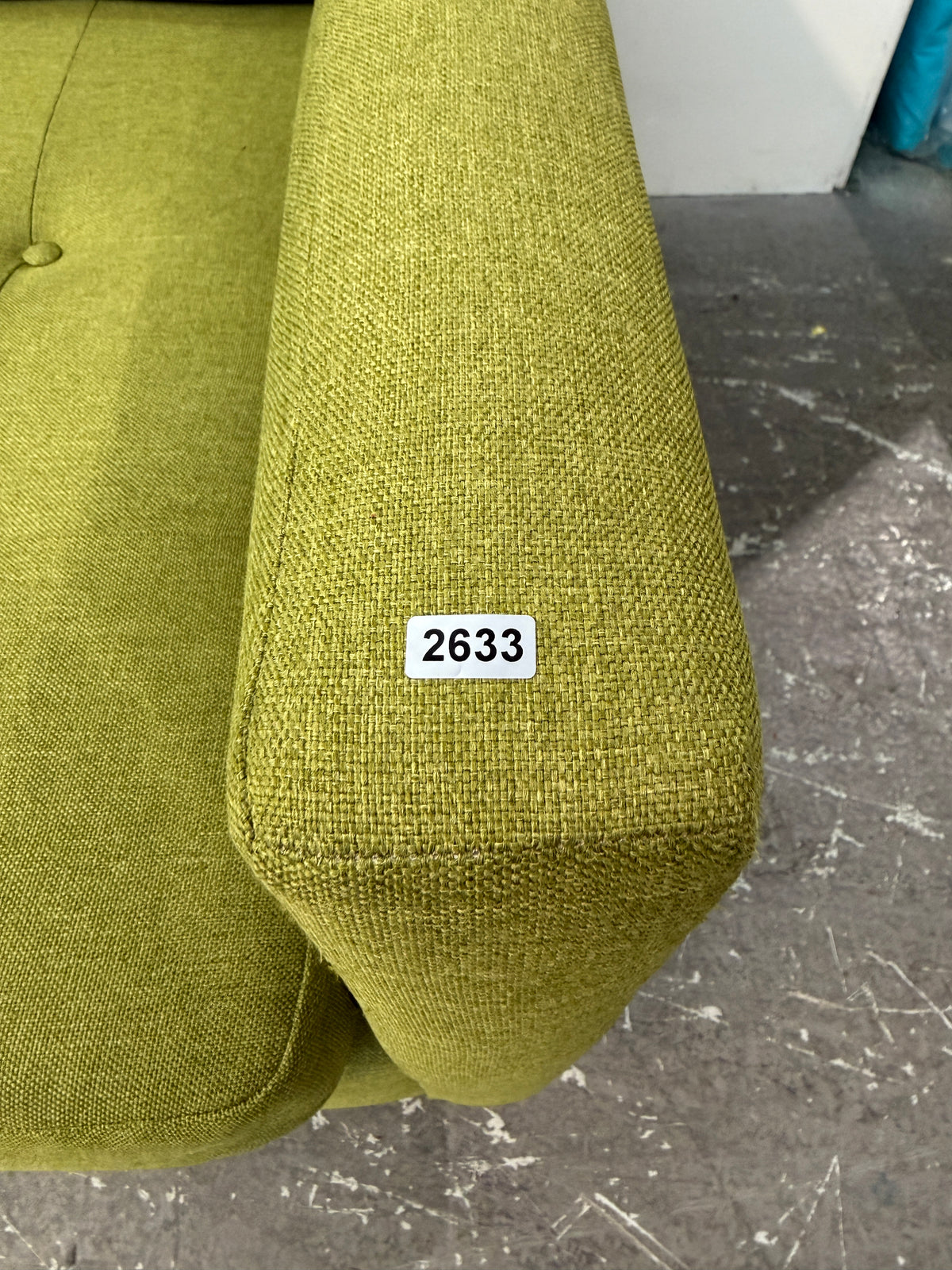 The Sofa Company Green Tufted Sleeper Loveseat #2633