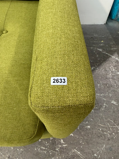 The Sofa Company Green Tufted Sleeper Loveseat #2633
