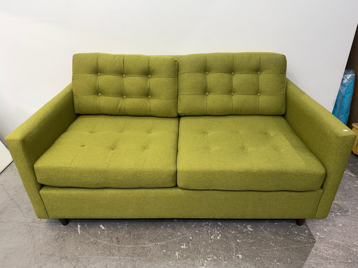The Sofa Company Green Tufted Sleeper Loveseat #2633