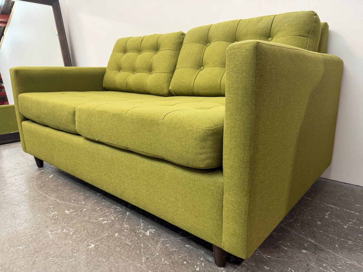 The Sofa Company Green Tufted Sleeper Loveseat #2633