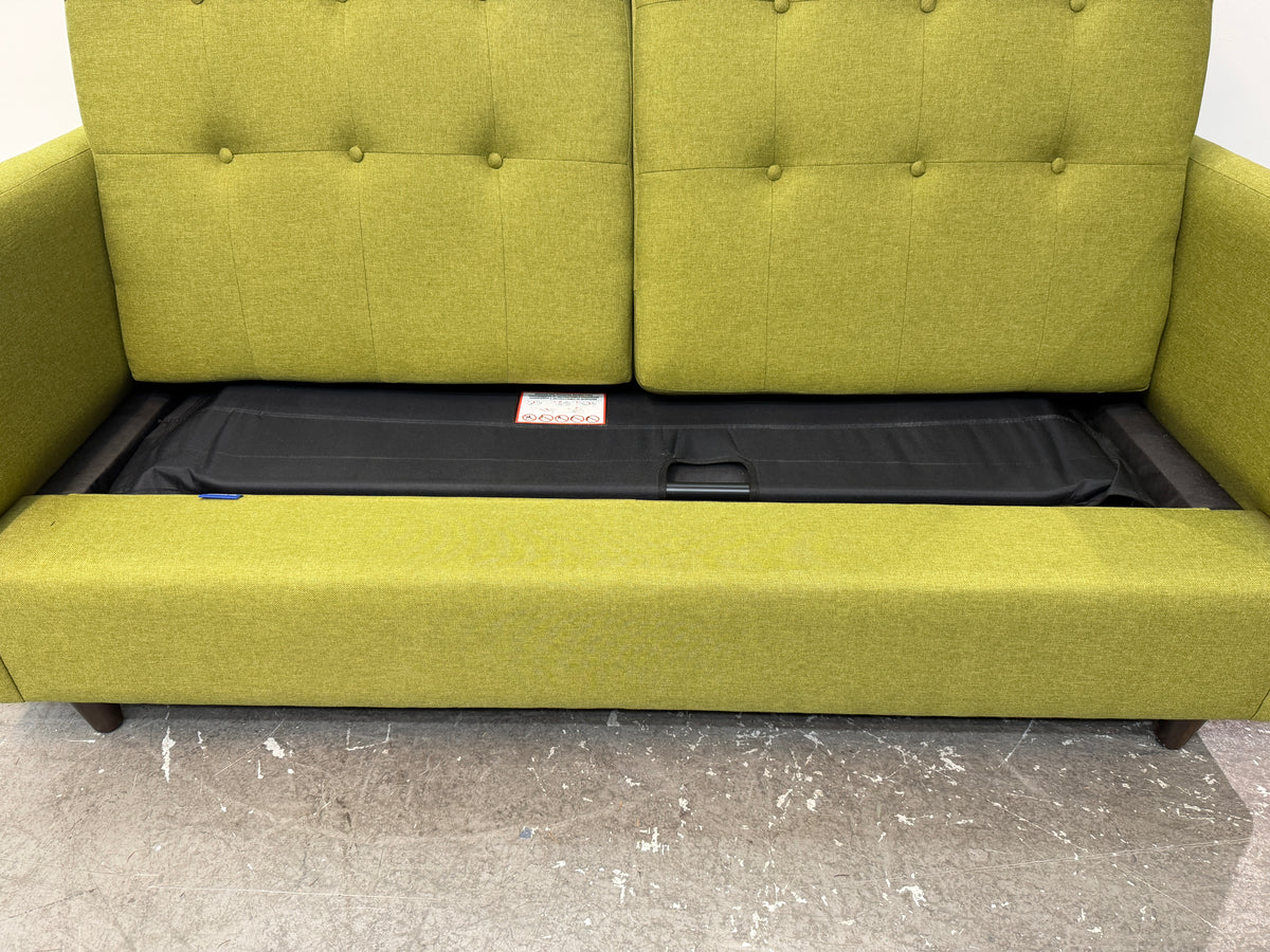 The Sofa Company Green Tufted Sleeper Loveseat #2633