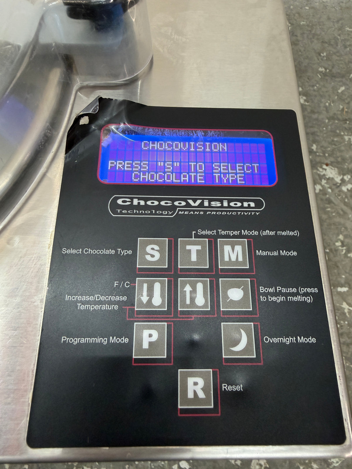 ChocoVision Revolation V Chocolate Tempering Machine #2634
