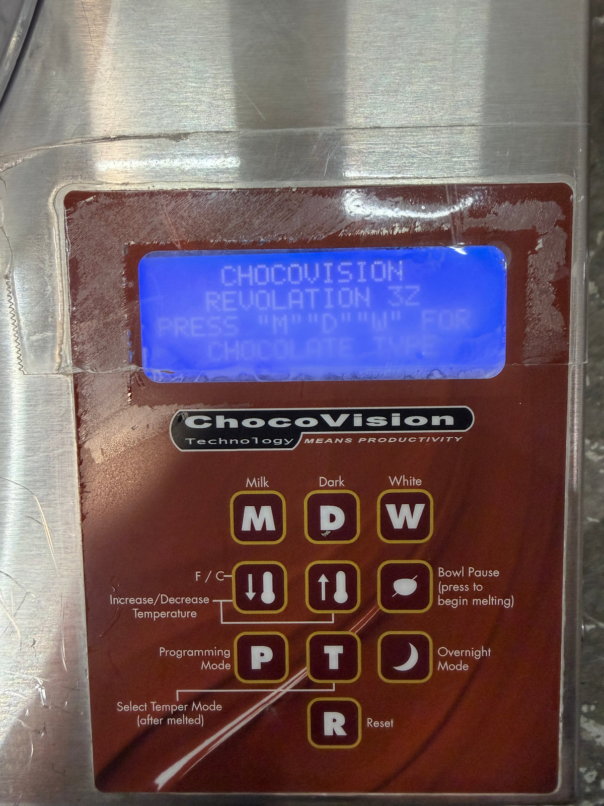 ChocoVision Revolation 3Z Chocolate Tempering Machine #2635