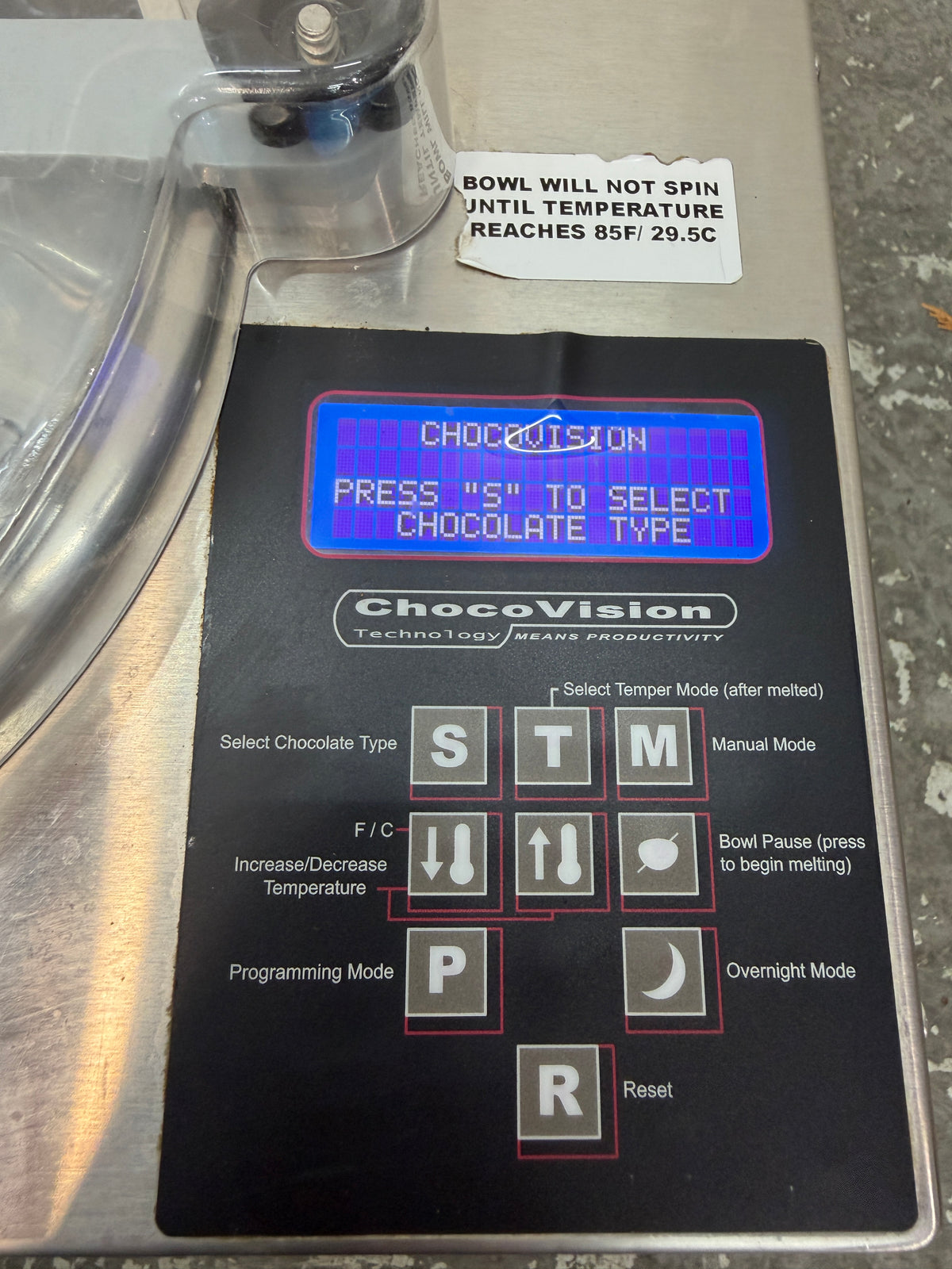 ChocoVision Revolation V Chocolate Tempering Machine #2637
