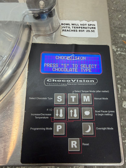 ChocoVision Revolation V Chocolate Tempering Machine #2637