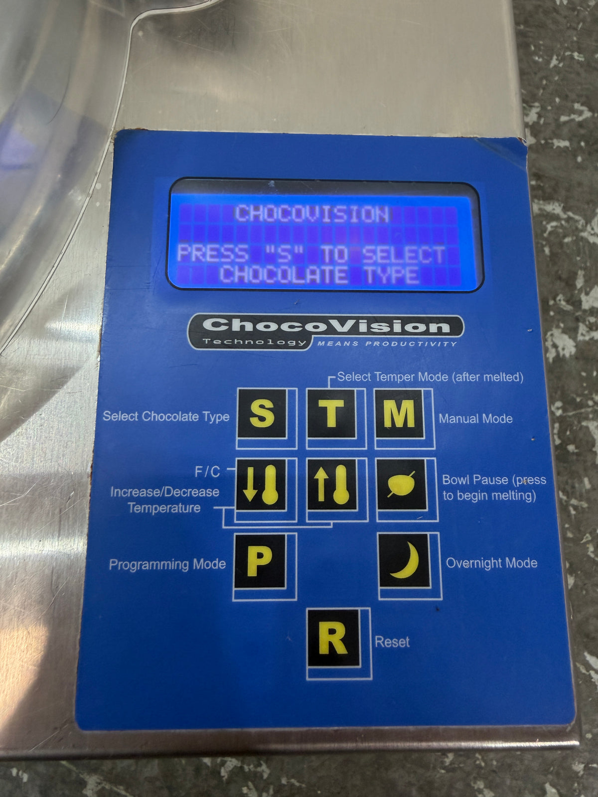 ChocoVision Revolation Delta Chocolate Tempering Machine #2639