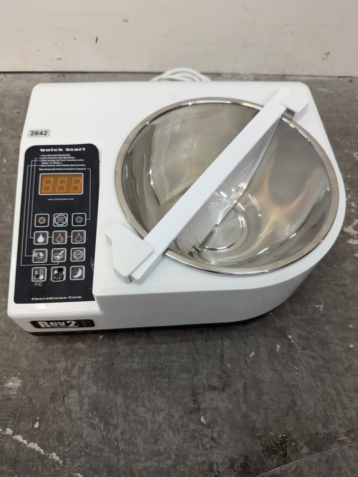 ChocoVision Revolation 2B Chocolate Tempering Machine #2642