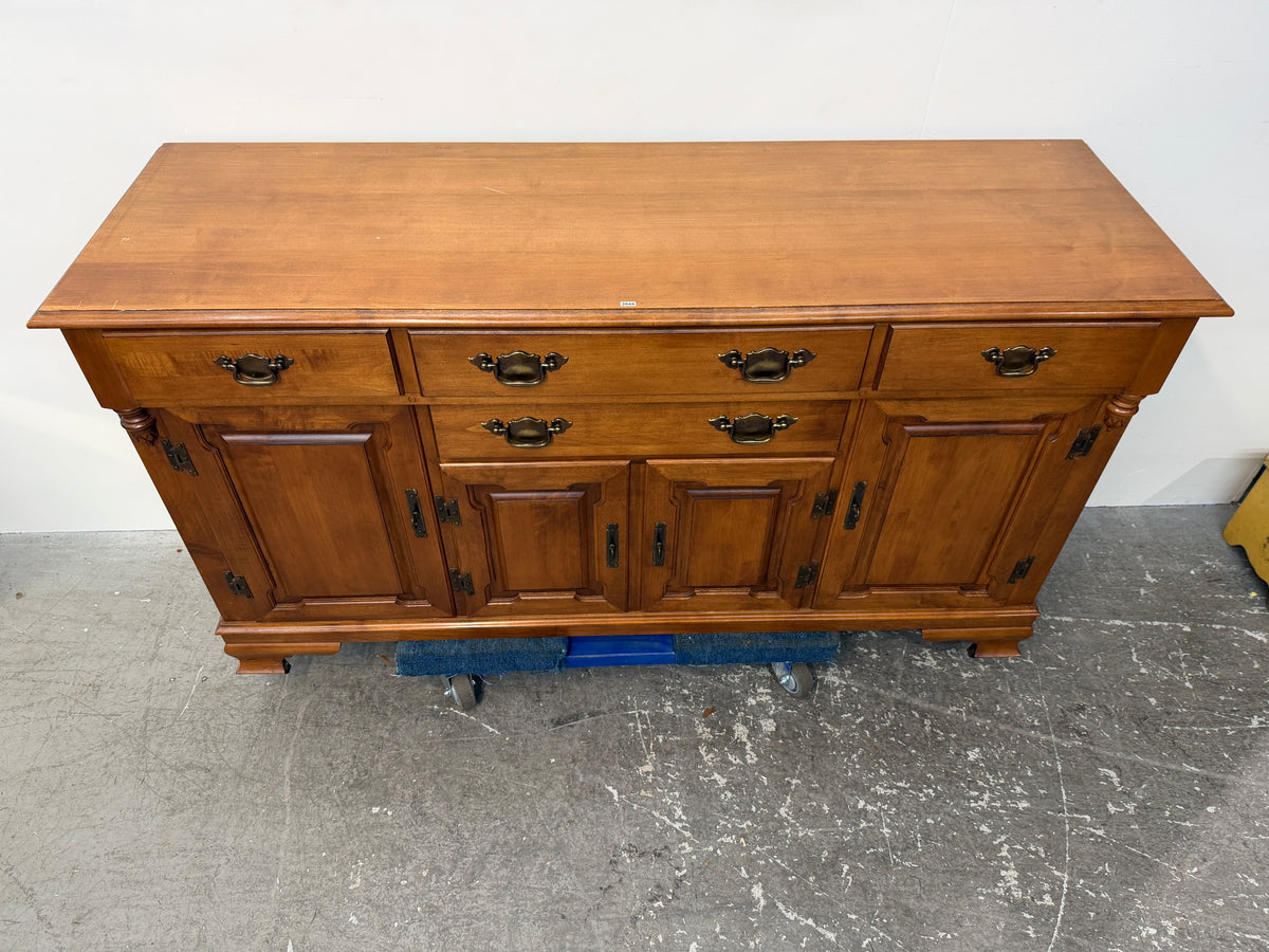 Tell City Young Republic Maple China Hutch and Buffet #2644