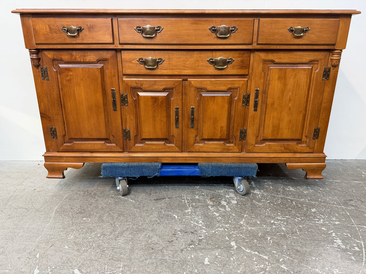 Tell City Young Republic Maple China Hutch and Buffet #2644