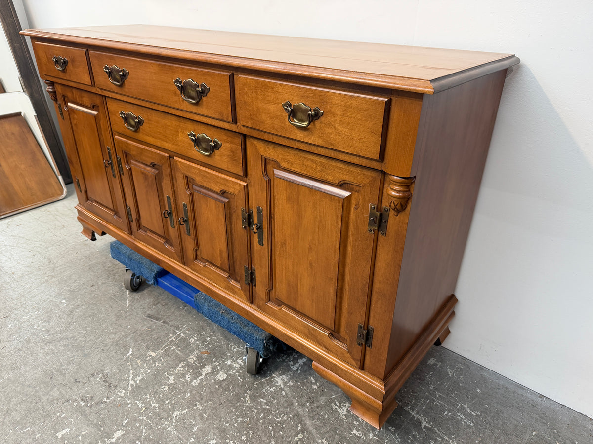Tell City Young Republic Maple China Hutch and Buffet #2644