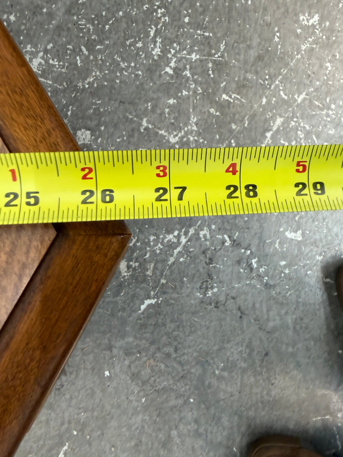 Vintage Hexagon End Table Cabinet with Ring Pulls #2645