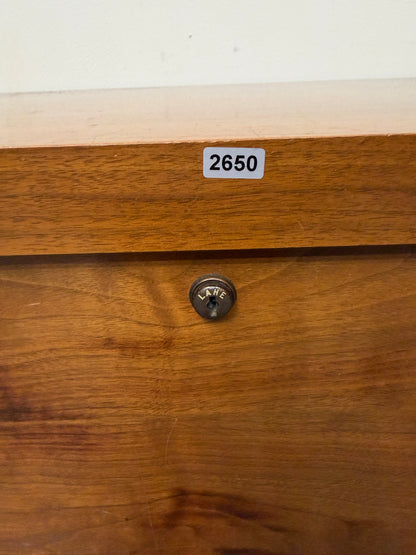 Lane Mid-Century Walnut Cedar Chest with Tray #2650