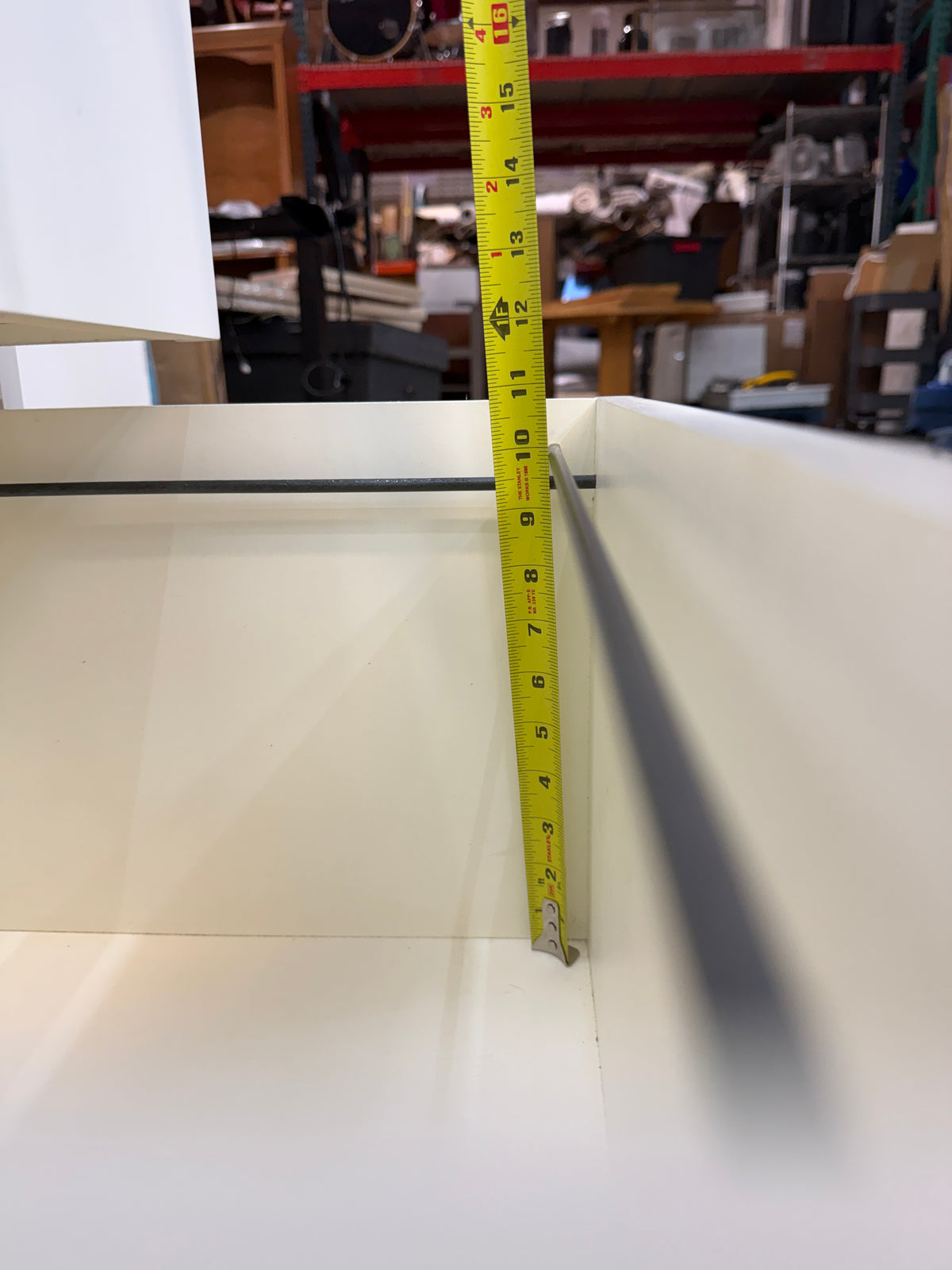 Pottery Barn Bedford White Two-Drawer File Cabinet with Nickel Pulls #2653