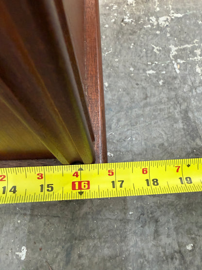 Tapered Mahogany Side Cabinet with Inlaid Door #2661