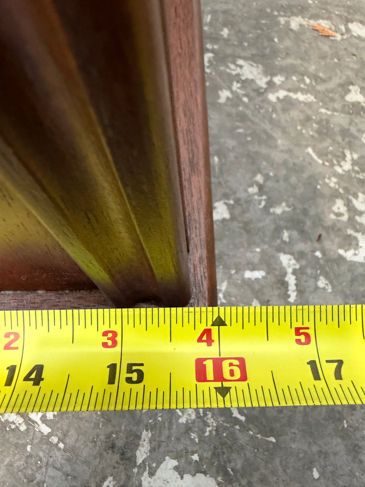 Tapered Mahogany Side Cabinet with Inlaid Door #2661