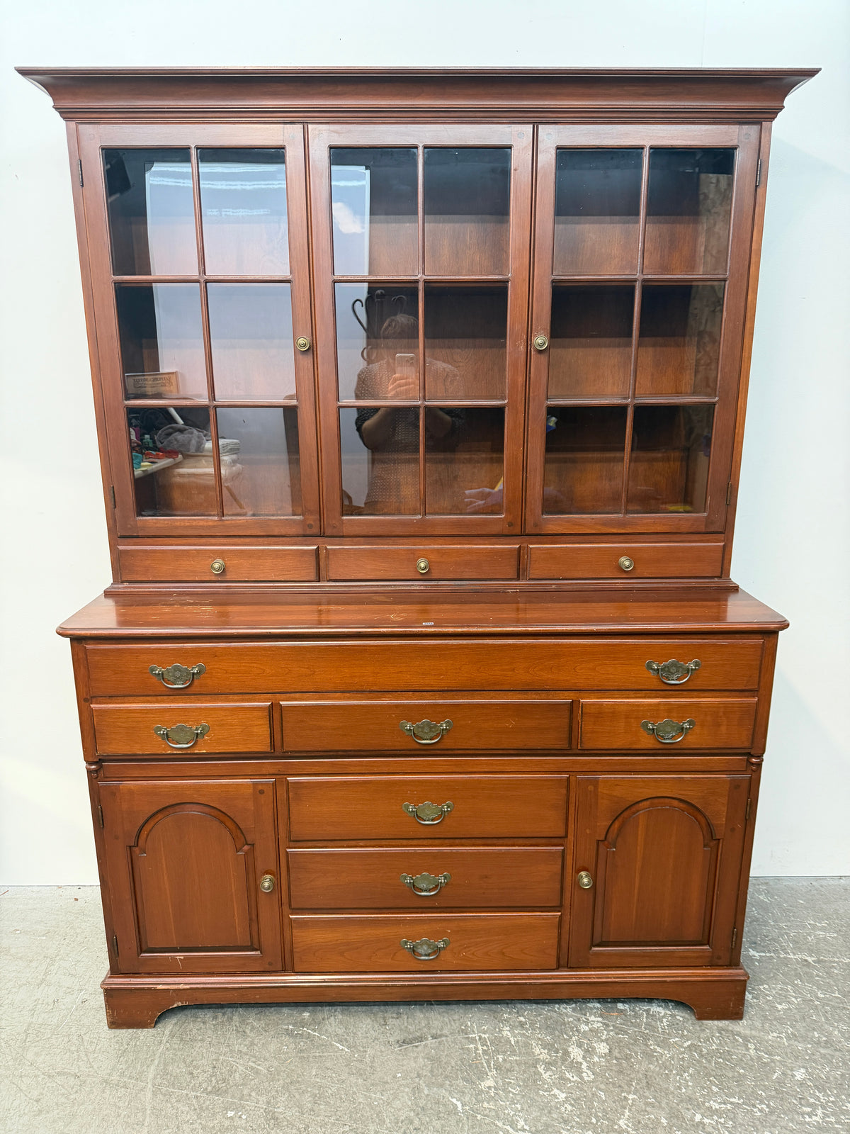Pennsylvania House Cherry China Hutch with Glass Doors #2665
