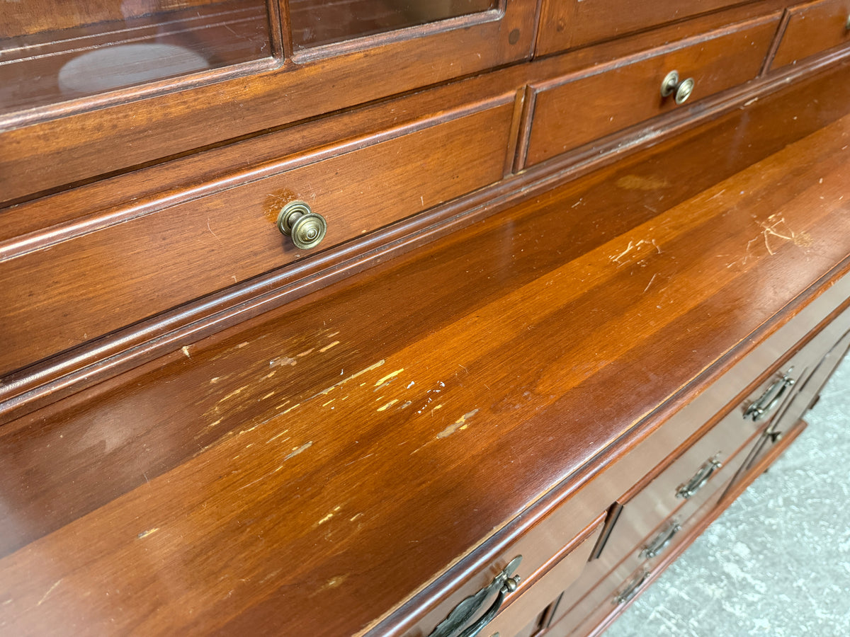 Pennsylvania House Cherry China Hutch with Glass Doors #2665