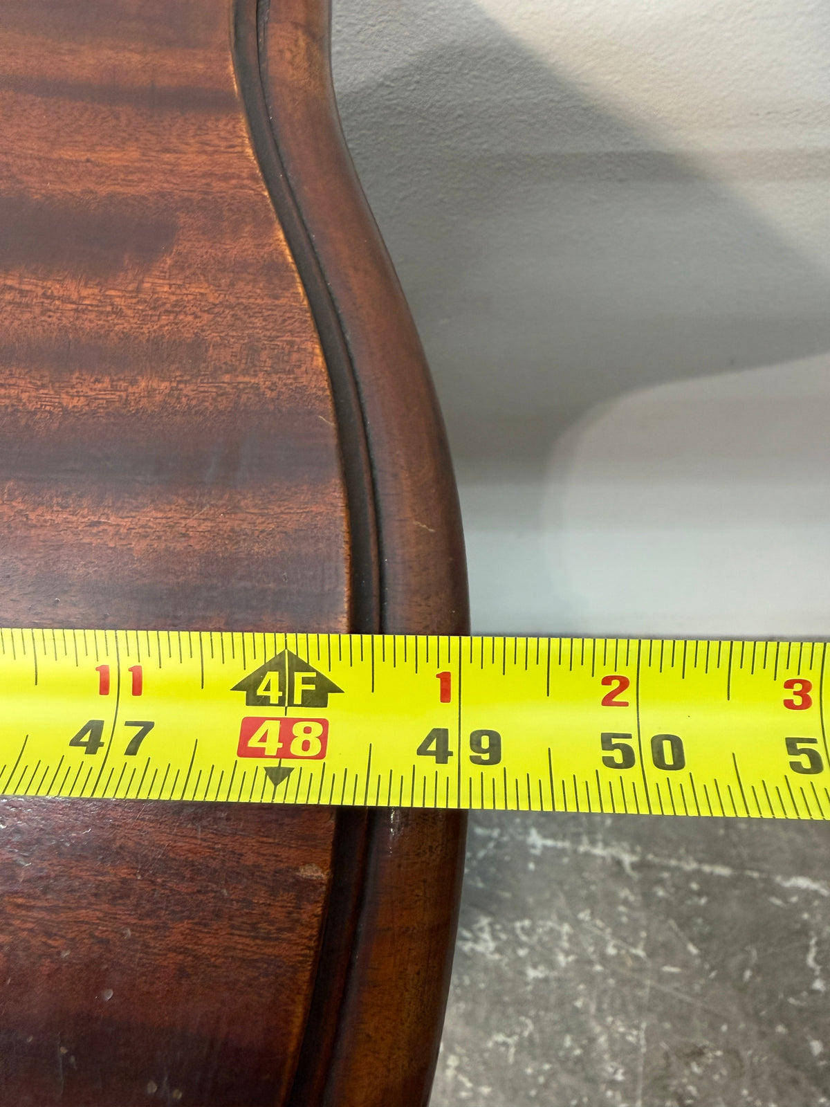 Carved Mahogany Serpentine Chest of Drawers #2667
