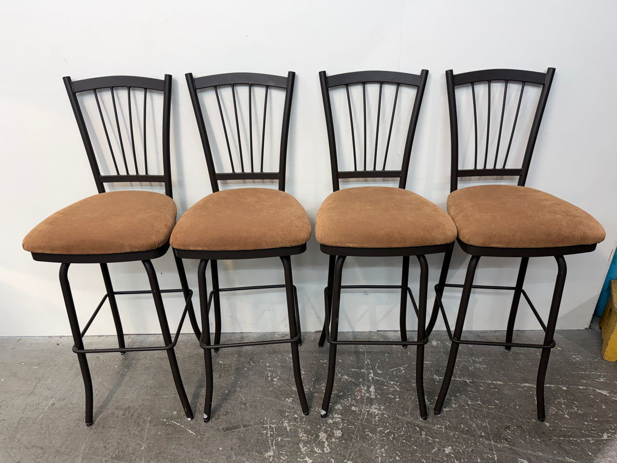 Amisco Metal Swivel Bar Stools Set of 4 #2669
