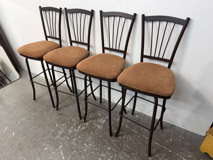Amisco Metal Swivel Bar Stools Set of 4 #2669