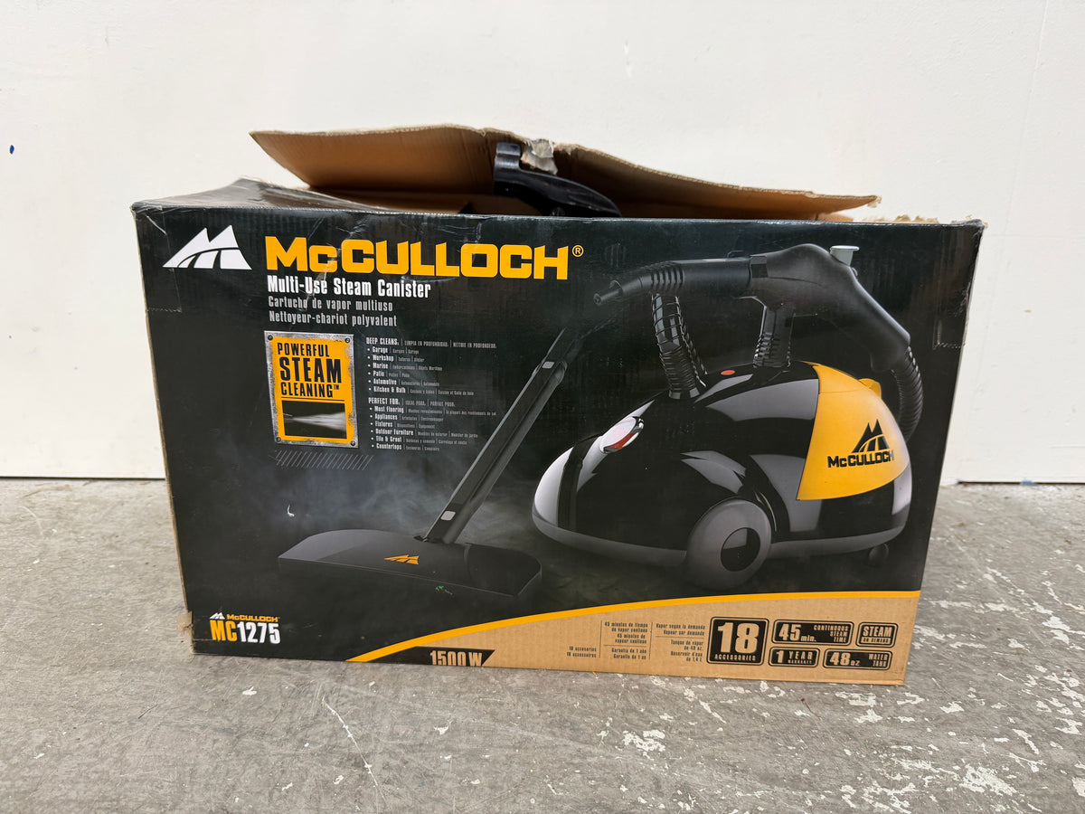 McCulloch MC1275 Multi-Use Steam Canister Cleaner #2678