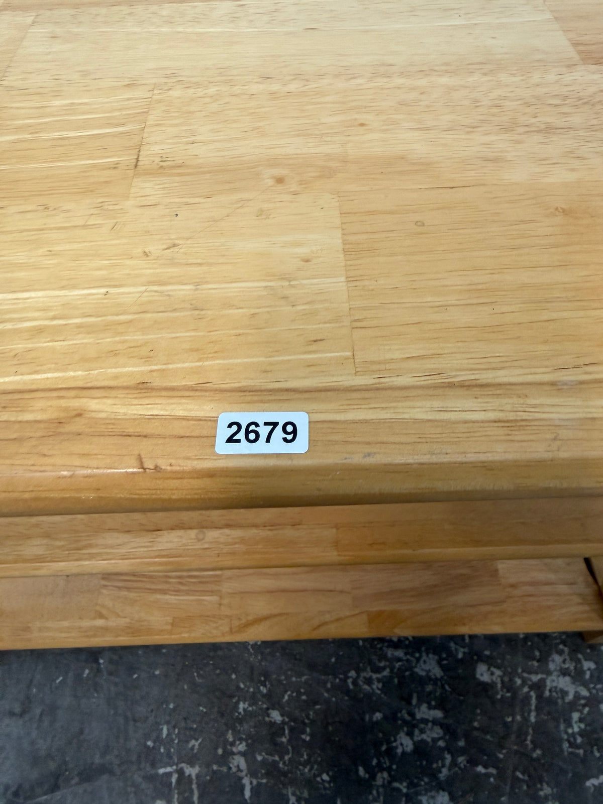 Natural Wood Mission Style Two-Shelf Stand #2679