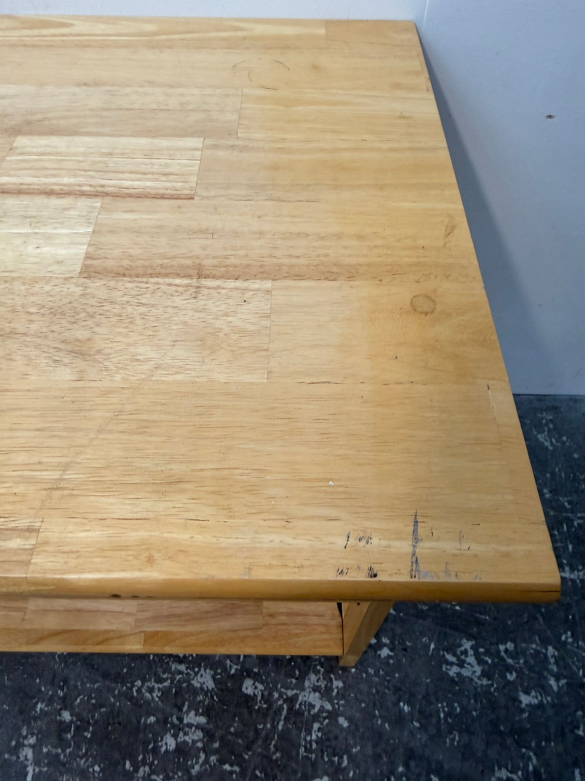 Natural Wood Mission Style Two-Shelf Stand #2679