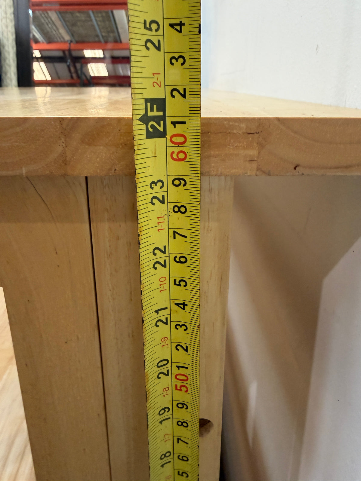 Natural Wood Mission Style Two-Shelf Stand #2679