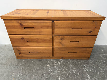 Knotty Pine Six-Drawer Dresser #2683
