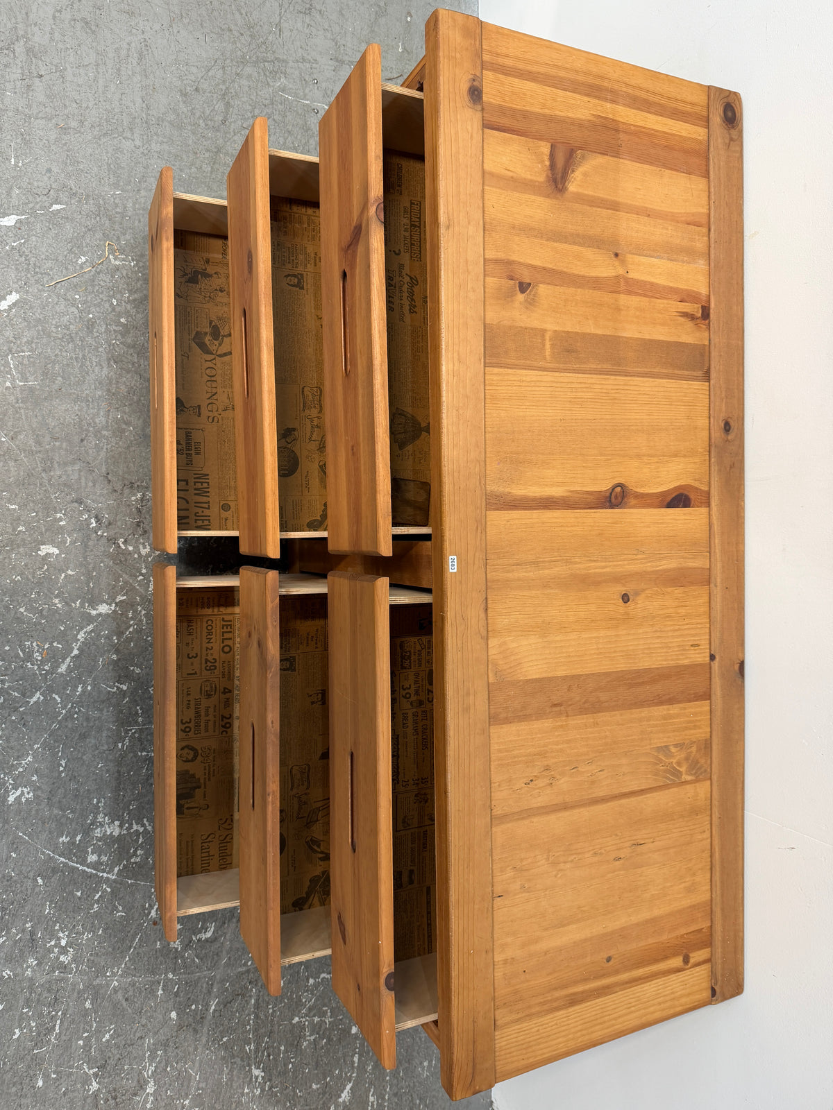 Knotty Pine Six-Drawer Dresser #2683